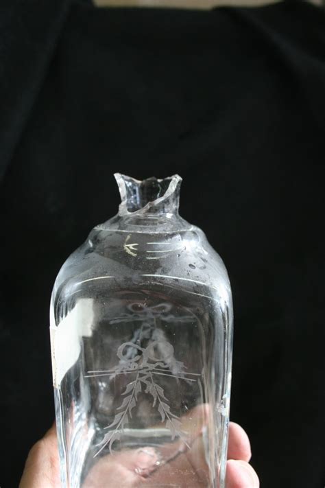 Crystal Repair Chipped Antique Glass Bottle Decanter Restoration Bruening Glass Works