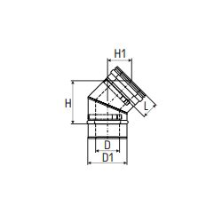 Concentrisch Rookkanaal Rvs Diameter Bocht