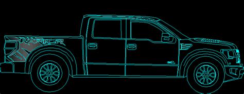 Ford F150 Svt Raptor Off Road Pickup Dwg Block For Autocad • Designs Cad