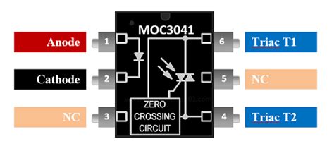 MOC 3041 Optoisolator Triac Driver Makers Electronics