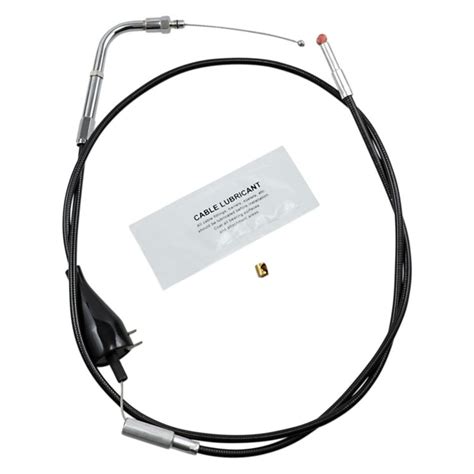 Barnett Black Vinyl Idle Cable For Harley Touring With Cruise