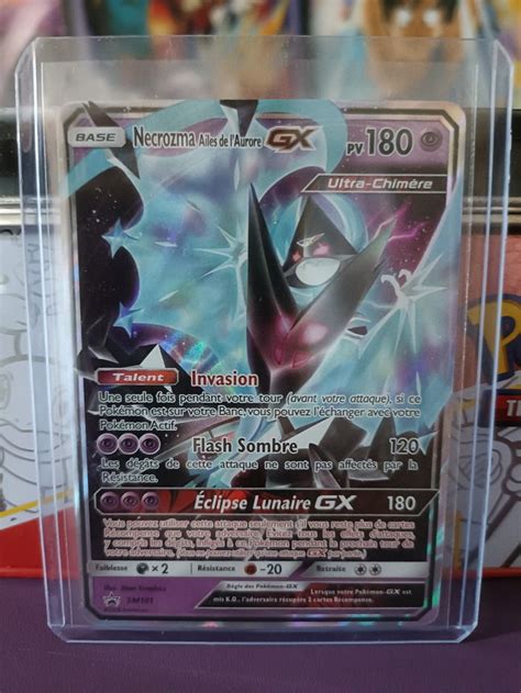 Carte Pok Mon Necrozma Ailes De L Aurore Gx Sm Super Rare Fr Near