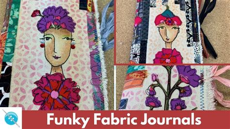 Funky Fabric Journal Cover - YouTube