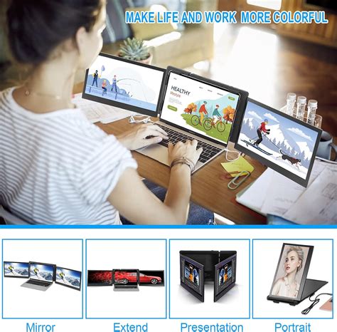 Ofiyaa P Pro Portable Triple Monitor For Laptop Australia Ubuy