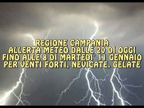 REGIONE CAMPANIA ALLERTA METEO PER 36 ORE A CAUSA DI VENTI FORTI