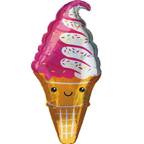 Ice Cream Holographic Foil Balloon 41