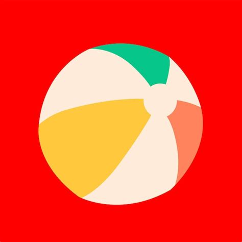 Premium Vector Beach Ball Summer Vector