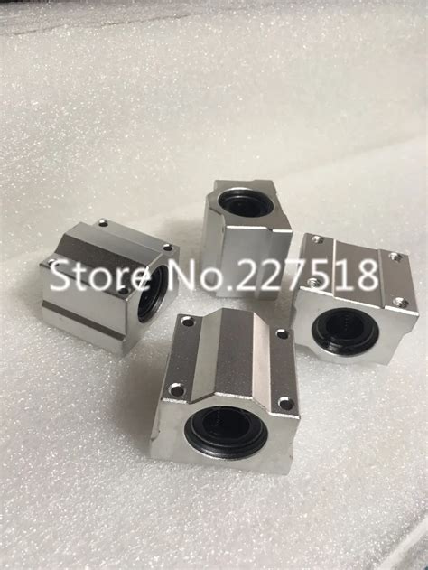 4pcs Scs25uu 25mm Linear Guide Linear Axis Ball Bearing Block With