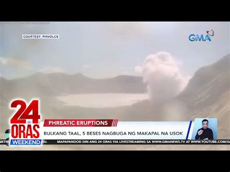 Bulkang Taal Beses Nagbuga Ng Makapal Na Usok Videos Gma News Online