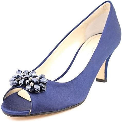 Caparros Womens Marissa Navy Satin Pump 11 M Pumps