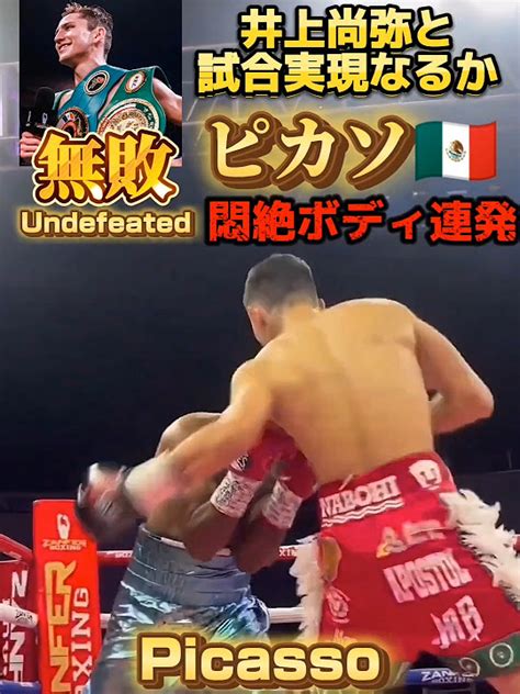 【28戦無敗16ko】悶絶ボディ連発 ピカソ🇲🇽 井上尚弥と対戦あるか Wbcスーパーバンタム級1位 Alan David Picasso 28 0 15ko Youtube