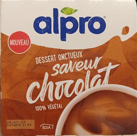 Dessert Onctueux Saveur Chocolat Soja Alpro 4 X 115 G