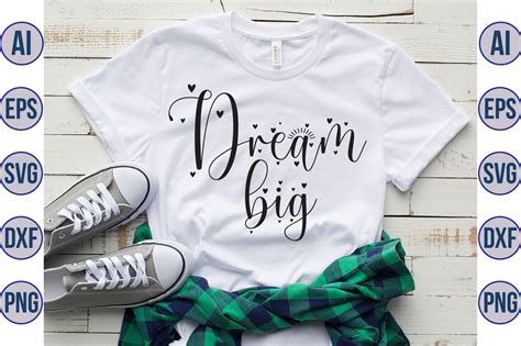 Dream Big Svg Cut File By Orpitabd Thehungryjpeg