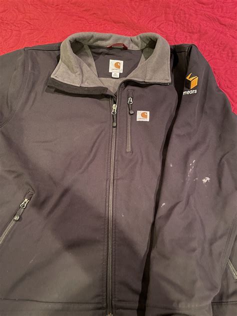 Carhartt Crowley Nylon Fleece Lined Soft Shell Jacket Black Mens Medium For Sale Online Ebay