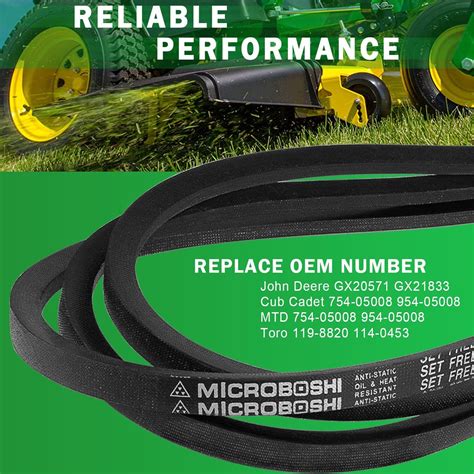 Gx21833 Gx20571 Mower 48 Deck Belt For John Deere D140 D150 D160 L120 L130 X140 Ebay