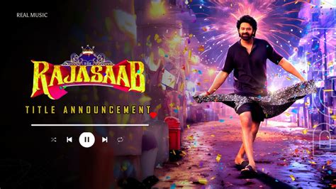 Rajasaab Title Bgm Prabhas Maruthi Rajasaab Youtube