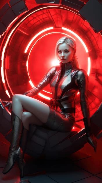 Premium Photo A Sexy Woman Futuristic