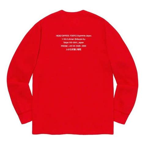 Supreme Fw19 Week 16 Hq Waffle Thermal Cotton Long Sleeves Unisex Red Kicks Crew