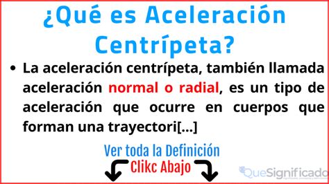 ¿Qué es Aceleración Centrípeta? - Significado - Ejemplo - Fórmula