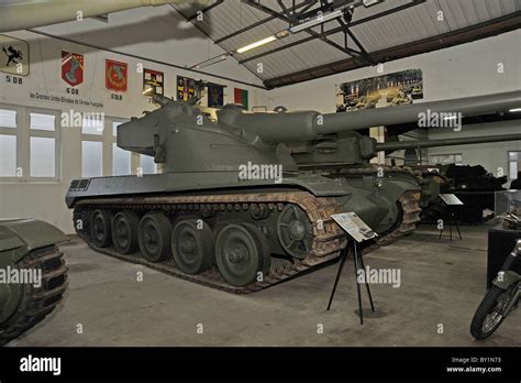 French Amx50 Tank On Display At Saumur France Stock Photo Alamy