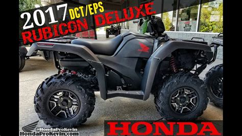 2017 Honda Foreman Rubicon Deluxe 500 DCT EPS ATV Walk Around Video