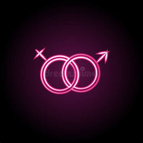 Gender Sex Neon Icon Simple Thin Line Outline Vector Of Maternity Icons For Ui And Ux Website