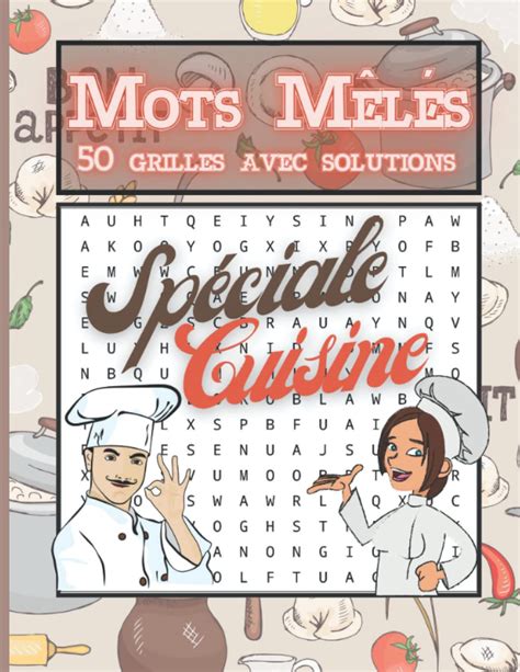 Buy Mots mêlés spéciale cuisine grille de mots mêlés pour adulte 40