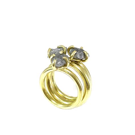 Single Stone Raw Diamond Ring 18kt | JOANE CORNELL