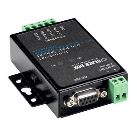 Icd400a Async Rs232 To Rs422 485 Interface Converter 1 5 Position Terminal Block Black Box