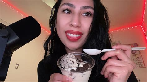 Asmr Eating Ice Cream Eating Sounds No Talking Licking Sounds Youtube