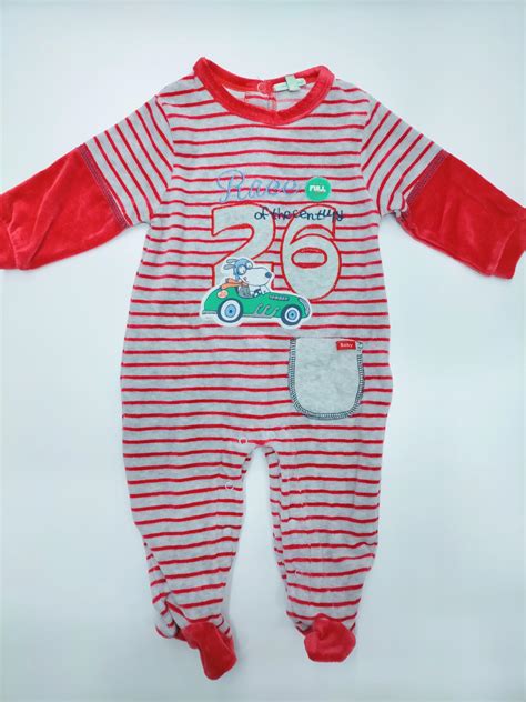 Pijama bebé rojo Rayas de Yatsi 10 37 Amelie Ropa Bebe