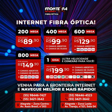 Fronteira Internet traz para você o melhor em conectividade Alegrete