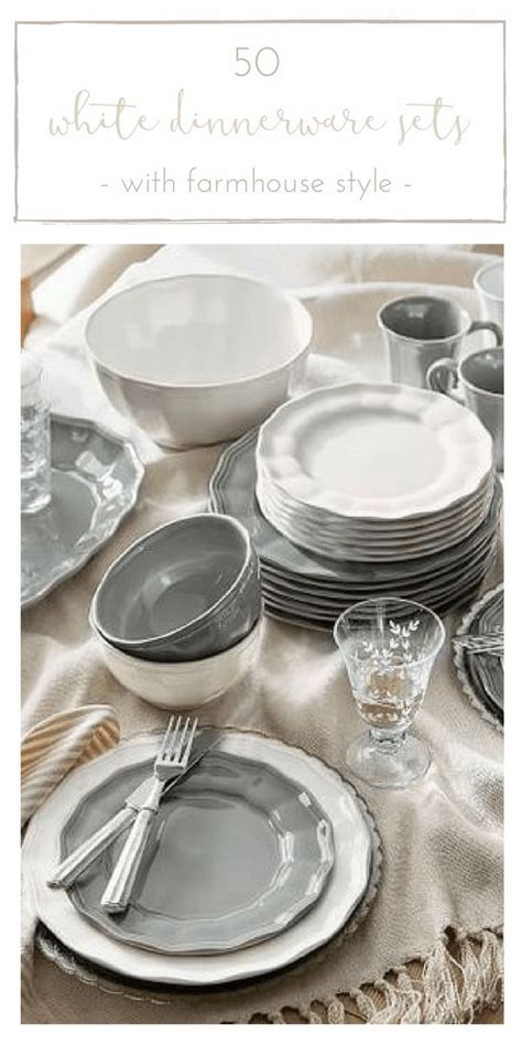 Our Favourite White Dish Sets | White dinnerware set, Farmhouse ...