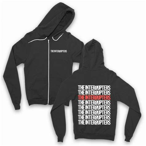 The Interrupters Repeater Zip Up Hoodie (Black)