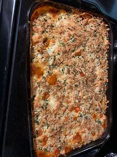 Dump And Bake Chicken Parmesan Casserole