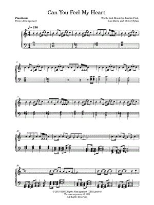 "Can You Feel My Heart" Sheet Music - 3 Arrangements Available Instantly - Musicnotes