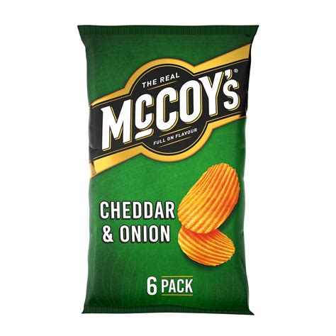 mccoys cheddar onion multipack crisps  pack multipack crisps