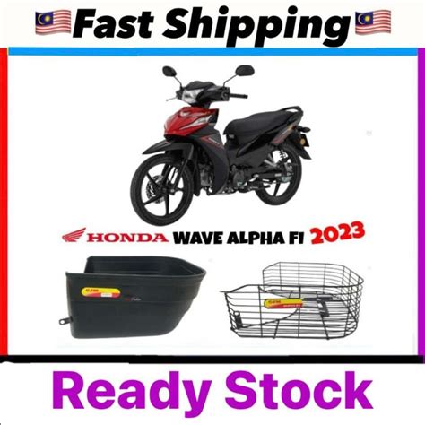 Tahun 2023 HONDA Wave Alpha 110 Fi Fuel Injection Raga Bakul Plastik