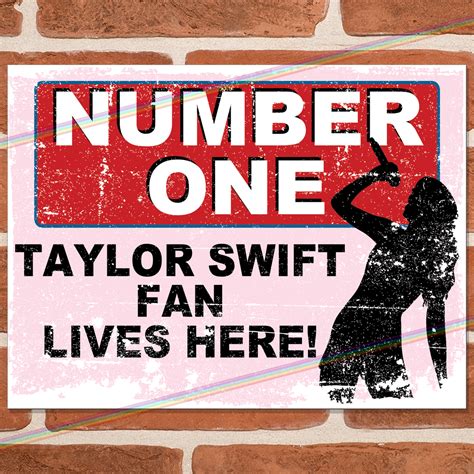 Taylor Swift Number One Fan Metal Signs Wholesale Uk Wholesale