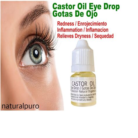 2pcs Castor Oil Eye Drops Organic Cold Pressed Non Gmo Hexane Etsy