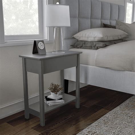 Naomi Home Roxy Flip Top Bedside Table with Storage Shelf, Side Table ...