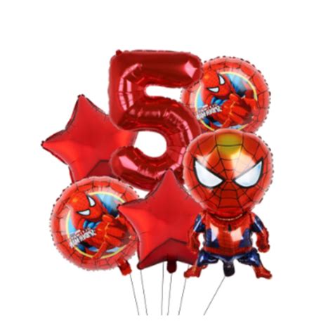 Spiderman Ballon Buket Med K Mpe Tal Ballon Ballon S T Luxcph Dk