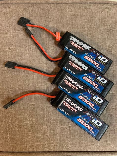 Traxxas 2s 5800mah Lipo Battery Lot Bundle Brushless Rc Car Slash