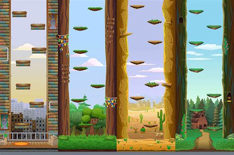 4 Background For Vertical Jump Game By Free Game Assets Gui Sprite