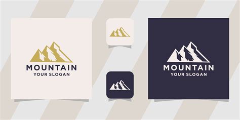 mountain logo template 4804952 Vector Art at Vecteezy