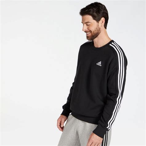 Adidas 3 Stripes Zwart Sweater Voor Heren Sprintersports