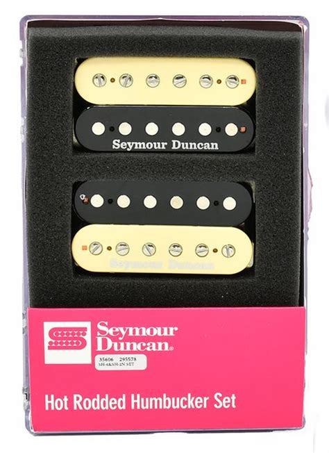 Seymour Duncan Hot Rodded Humbucker Set Zebra Classic Rock High