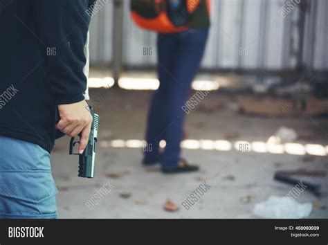 Thief Armed Man Rob Image And Photo Free Trial Bigstock