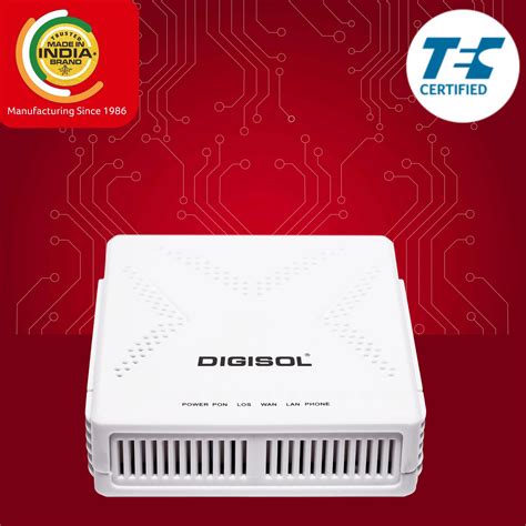 Digisol Xpon Onu Router With Pon Gigabit Lan Port Fxs Port Dg