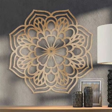 Quadro Decorativo Vazado Mandala X Cm Elo